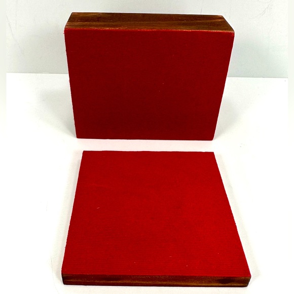 NIB - VERY UNIQUE Gemstone Art Wooden and Glass Coasters - Set of 7 Animals - Picture 9 of 10